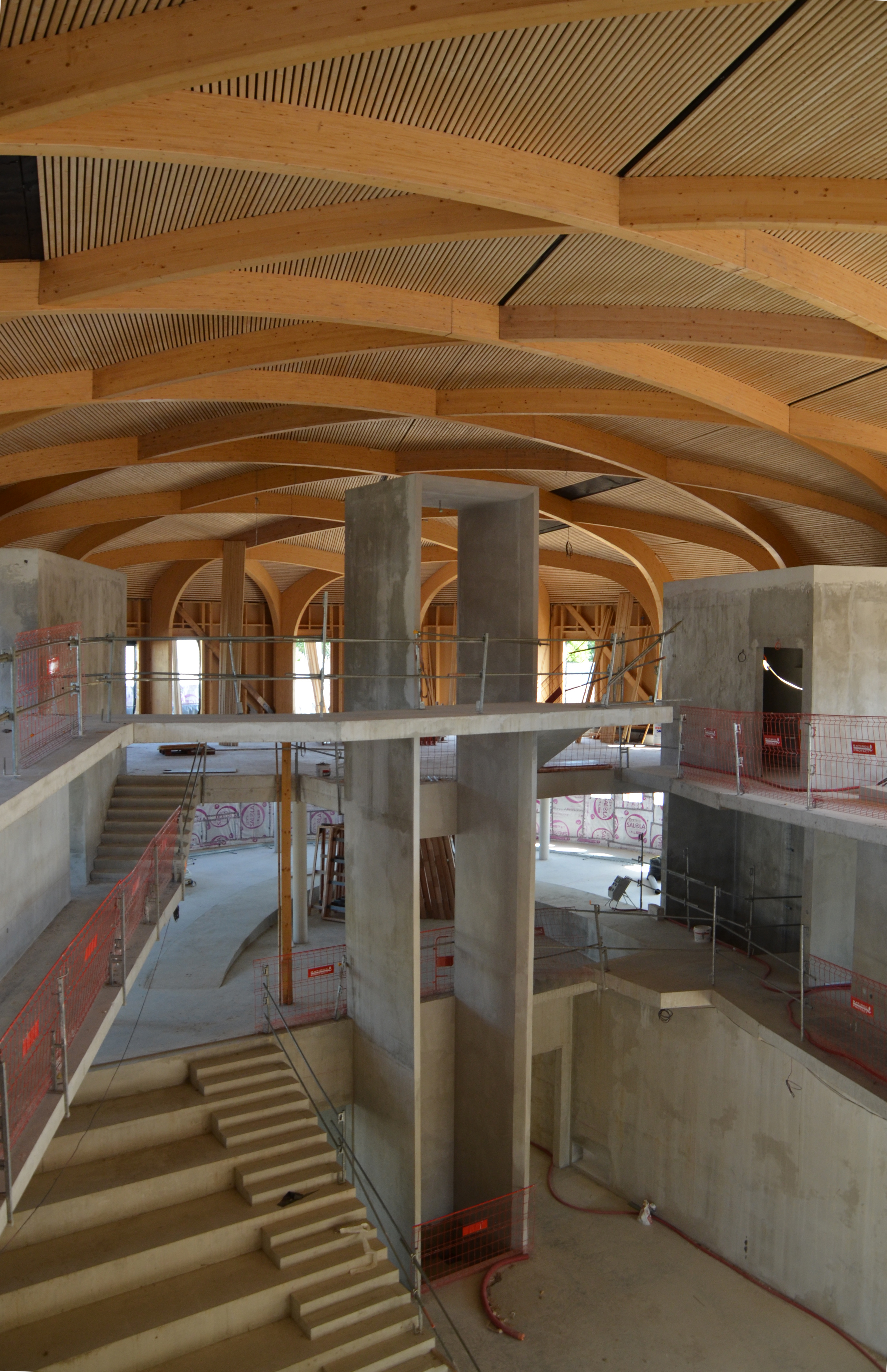 CONSTRUCTION DU HUB DE CRÉATIVITÉ À L'ECOLE DES MINES D'ALES, LE CHANTIER PROGRESSE.